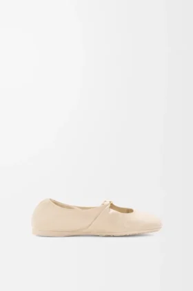 Pebble Soft-ballerinasko i nappa-lammeskinn