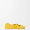 Pebble Soft-ballerinasko i nappa-lammeskinn