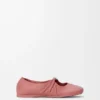 Pebble Soft-ballerinasko i nappa-lammeskinn