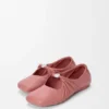 Pebble Soft-ballerinasko i nappa-lammeskinn