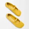 Pebble Soft-ballerinasko i nappa-lammeskinn