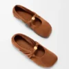 Pebble Soft ballerinasko i semsket geiteskinn Pebble Soft ballerinasko i semsket geiteskinn