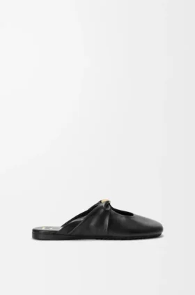 Pebble Soft-mule i nappa-lammeskinn