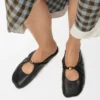 Pebble Soft-mule i nappa-lammeskinn