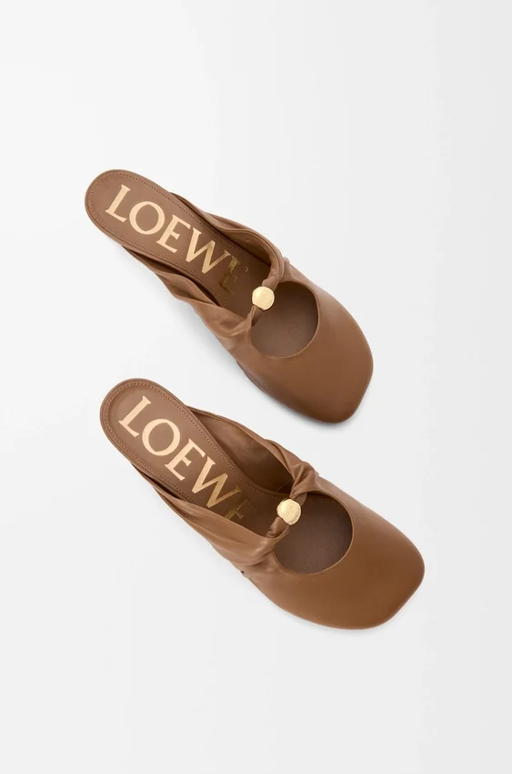Pebble Soft-mule i nappa-lammeskinn Pebble Soft-mule i nappa-lammeskinn