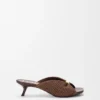 Pebble Soft-sandaler i stoff med raffia-effekt Pebble Soft-sandaler i stoff med raffia-effekt