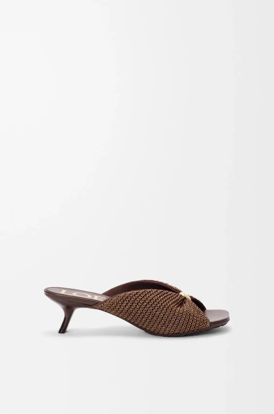 Pebble Soft-sandaler i stoff med raffia-effekt Pebble Soft-sandaler i stoff med raffia-effekt