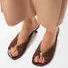 Pebble Soft-sandaler i stoff med raffia-effekt Pebble Soft-sandaler i stoff med raffia-effekt
