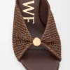 Pebble Soft-sandaler i stoff med raffia-effekt Pebble Soft-sandaler i stoff med raffia-effekt