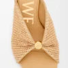 Pebble Soft-sandaler i stoff med raffia-effekt Pebble Soft-sandaler i stoff med raffia-effekt