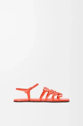 Petal-anagram-sandal i kalveskinn