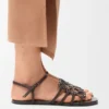 Petal-anagram-sandal i kalveskinn Petal-anagram-sandal i kalveskinn