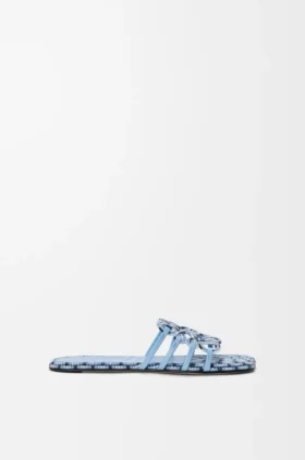 Petal Anagram-sandaler i brodert lerret