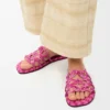 Petal Anagram-sandaler i brodert lerret Petal Anagram-sandaler i brodert lerret