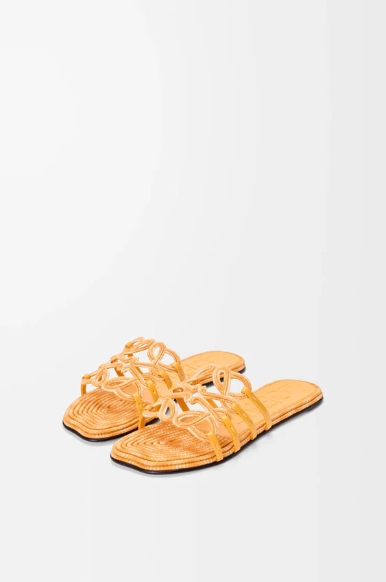 Petal Anagram-sandaler i brodert lerret Petal Anagram-sandaler i brodert lerret