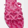 Petal Anagram-sandaler i brodert lerret Petal Anagram-sandaler i brodert lerret