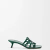 Petal Anagram-sandaler i kalveskinn med krokodillepreget mønster Petal Anagram-sandaler i kalveskinn med krokodillepreget mønster