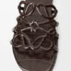 Petal Anagram-sandaler i kalveskinn med krokodillepreget mønster Petal Anagram-sandaler i kalveskinn med krokodillepreget mønster