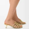 Petal Anagram-sandaler i laminert lammeskinn Petal Anagram-sandaler i laminert lammeskinn