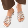 Petal Anagram-sandaler i laminert lammeskinn Petal Anagram-sandaler i laminert lammeskinn