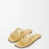 Petal Anagram-sandaler i laminert lammeskinn Petal Anagram-sandaler i laminert lammeskinn