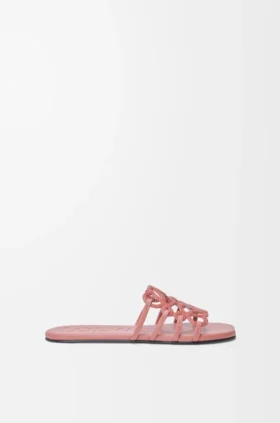 Petal Anagram-sandaler i semsket skinn med strass