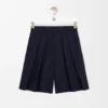 Plisserte shorts i bomull og lin Plisserte shorts i bomull og lin
