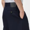 Plisserte shorts i bomull og lin Plisserte shorts i bomull og lin
