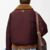 Pufferjakke i shearling og bomullsblanding Pufferjakke i shearling og bomullsblanding
