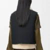 Puffervest i shearling og bomullsblanding Puffervest i shearling og bomullsblanding