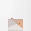 Puzzle kompakt lommebok i klassisk kalveskinn