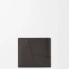 Puzzle-lommebok med to folder i mykt, kornet kalveskinn