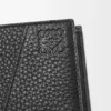 Puzzle-lommebok med to folder i mykt, kornet kalveskinn