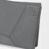 Puzzle-lommebok med to folder i mykt, kornet kalveskinn