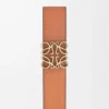 Reversible Anagram belt in smooth calfskin and soft, grainy calfskin Reversible Anagram belt in smooth calfskin and soft, grainy calfskin