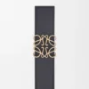 Reversible Anagram belt in smooth calfskin and soft, grainy calfskin Reversible Anagram belt in smooth calfskin and soft, grainy calfskin