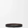 Reversible Anagram belt in supple grained calfskin