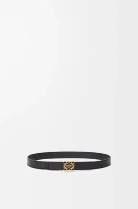 Reversible Anagram belt in supple grained calfskin
