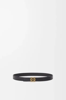 Reversible Anagram belt in supple grained calfskin