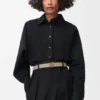 Reversible Anagram belt in supple grained calfskin Reversible Anagram belt in supple grained calfskin