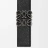 Reversible Anagram belt in supple grained calfskin
