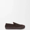 Rio-Loafers i semsket skinn og raffia Rio-Loafers i semsket skinn og raffia