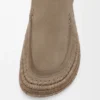 Rio-Loafers i semsket skinn og raffia Rio-Loafers i semsket skinn og raffia
