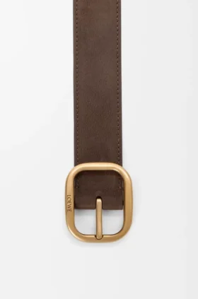 Rundt, mykt belte i nubuck