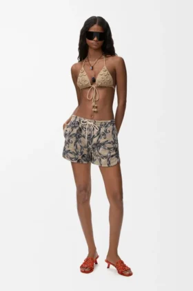 Shorts i bomullsfrottéblanding