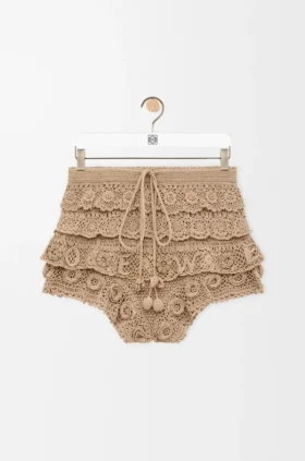Shorts i heklet bomull