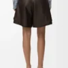 Shorts i nappa-kalveskinn