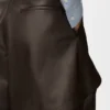 Shorts i nappa-kalveskinn