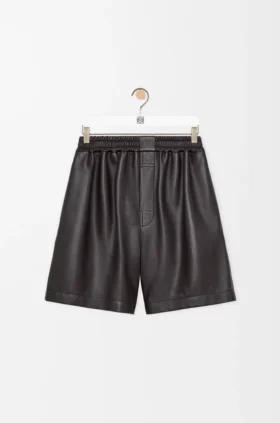 Shorts i nappa-lammeskinn
