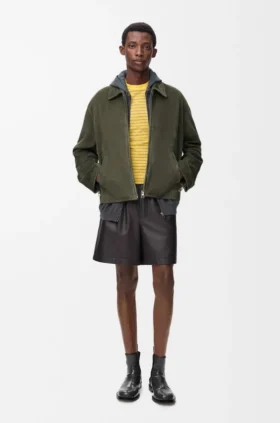 Shorts i nappa-lammeskinn